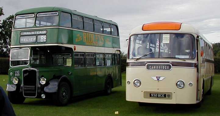 Eastern National Bristol KSW5G ECW 1407 and Burwell & District AEC Reliance Plaxton