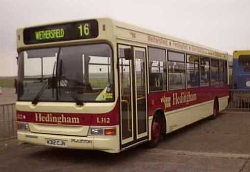 Hedingham Omnibuses Dennis Dart Plaxton Pointer L312