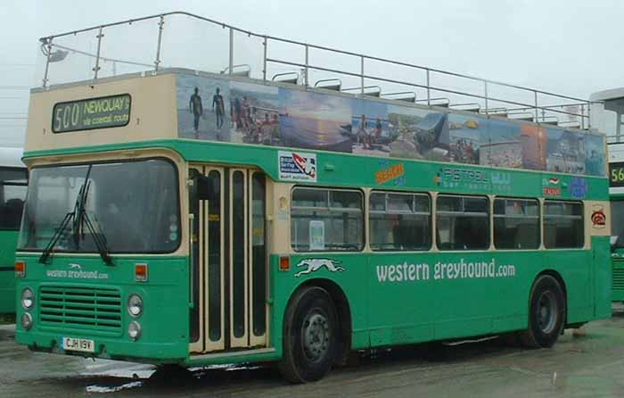 Western Greyhound opentop Bristol VRTSL3 ECW CJH119V
