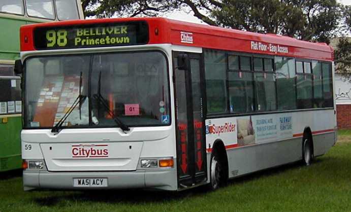 Plymouth CityBus Dennis Dart Plaxton Pointer SPD 59