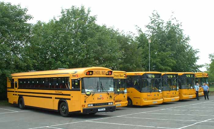 First Berkshire Bluebird AARE schoolbus