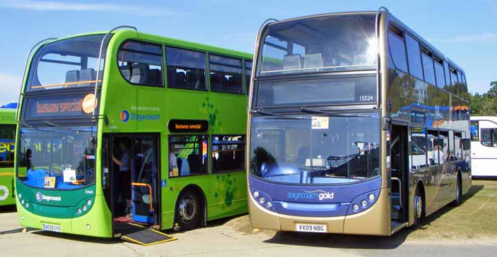 Scania N230UD Alexander Dennis Enviro400 Stagecoach East Bio 15464 Stagecoach West Gold 15524