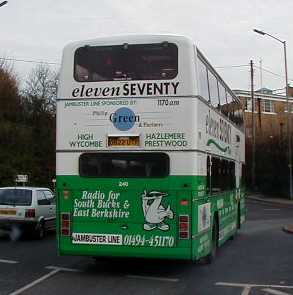 Wycombe Bus Company Leyland Olympian ECW coach 5822