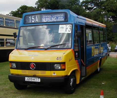 Solent Blue Line Mercedes 709D Reeve Burgess 45