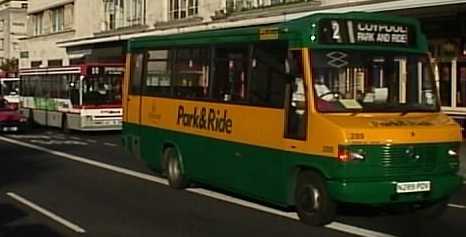 Plymouth CityBus Park & Ride Mercedes 709D Plaxton Beaver 289