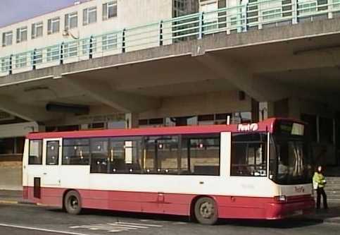 First Red Bus Dennis Dart Marshall